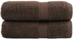 vidaXL Prosoape de baie premium SOLUND, 2 buc. , maro, 30 x 30 cm, 600 g/m2 GartenMobel Dekor (137227) Prosop