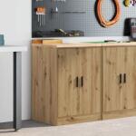 vidaXL Dulap de depozitare pentru garaj Artisan Stejar 60x51x85 cm GartenMobel Dekor (860579) Comoda