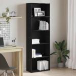 vidaXL Biblioteca Stejar negru 60x30x189 cm Lemn prelucrat GartenMobel Dekor (862457) Biblioteca