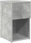 vidaXL Dulap de pat Gri Beton 29 x 31, 5 x 49 cm Lemn prelucrat GartenMobel Dekor (8001103)