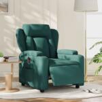 vidaXL Fotoliu rabatabil electric, verde închis, material textil GartenMobel Dekor (3204464)
