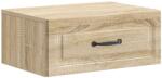 vidaXL Noptiera suspendata stejar Sonoma cu 1 sertar, 49 x 34, 5 x 20 cm (899299)