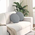 vidaXL Perne de Sezut 2 pcs Gri deschis Ø40 x 13 cm tesatura GartenMobel Dekor (42014120)