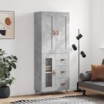 vidaXL Dulap înalt, gri beton, 69, 5x34x180, lemn compozit GartenMobel Dekor (3199917) Comoda