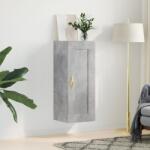 vidaXL Dulap de perete, gri beton, 34, 5x34x90 cm, lemn prelucrat GartenMobel Dekor (835022) Comoda
