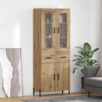 vidaXL Bufet Stejar Artizanal 69, 5 x 34 x 180 cm Lemn compozit GartenMobel Dekor (3415879) Comoda