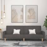 vidaXL Canapea extensibila cu 2 locuri, gri închis, textil GartenMobel Dekor (375759) Canapea