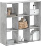 vidaXL Biblioteca, gri beton, 102x32x102 cm, lemn compozit GartenMobel Dekor (852819) Biblioteca
