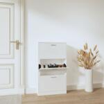 vidaXL Pantofar, alb extralucios, 59x17x108 cm, lemn compozit GartenMobel Dekor (342530) Pantofar