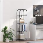 vidaXL Raft pentru carti Stejar negru 40 x 30 x 146 cm Lemn compozit GartenMobel Dekor (879875) Biblioteca
