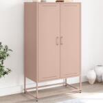 vidaXL Dulap înalt, roz, 68, 5x38, 5x123, 5 cm, otel GartenMobel Dekor (846495) Comoda