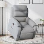 vidaXL Fotoliu electric rabatabil cu ridicare, gri deschis, textil GartenMobel Dekor (3205004)
