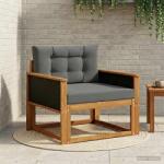 vidaXL Canapea Medie pentru Exterior Lemn Solid de Acacia natural GartenMobel Dekor (3438841) Canapea