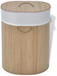 vidaXL Cos de rufe oval din bambus, natural GartenMobel Dekor (242727)
