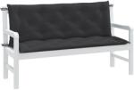 vidaXL Perna banca de gradina 2 buc melanj antracit 150x50x7 cm textil GartenMobel Dekor (4002607)