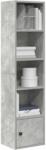 vidaXL Biblioteca, gri beton, 31x24x127 cm, lemn prelucrat GartenMobel Dekor (860349) Biblioteca