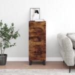 vidaXL Servanta, stejar fumuriu, 34, 5x34x90 cm, lemn compozit GartenMobel Dekor (828633) Comoda