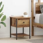 vidaXL Noptiera 2 pcs Lemn vechi 34 x 35, 5 x 45 cm Lemn compozit GartenMobel Dekor (881801)