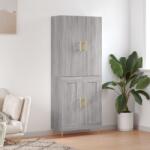 vidaXL Dulap înalt, gri sonoma, 69, 5x34x180 cm, lemn compozit GartenMobel Dekor (3195785) Comoda