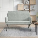 vidaXL Banca, gri deschis, 108x79x79 cm, catifea GartenMobel Dekor (351414)