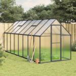 vidaXL Sere cu cadru de baza, antracit, 445x169x195 cm, aluminiu GartenMobel Dekor (3266334)