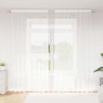 vidaXL Cortina din Dantela cu perdele Alb 280 x 200 cm Poliester GartenMobel Dekor (4107889)