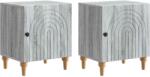 vidaXL Set 2 noptiere gri sonoma din lemn prelucrat, 43 x 34, 5 x 50 cm (894118)