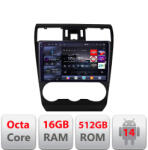 Edotec Navigatie Android Subaru Forester Impreza XV 2011-2016 QLED 2K 16+512GB (KIT-062+EDT-E809-2K)