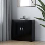 vidaXL Biblioteca, negru, 82, 5 x 30, 5 x 80 cm, PAL GartenMobel Dekor (802706) Biblioteca