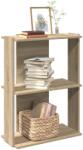 vidaXL Biblioteca 3 niveluri stejar sonoma 60x30x80 cm, lemn prelucrat GartenMobel Dekor (860258) Biblioteca