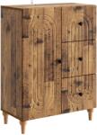 vidaXL Bufet cu sertar Lemn vechi 66 x 34, 5 x 90 cm Lemn prelucrat GartenMobel Dekor (894173) Comoda