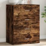 vidaXL Servanta, stejar fumuriu, 60x39x80 cm, lemn compozit GartenMobel Dekor (840531) Comoda