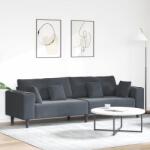 vidaXL Canapea Gri închis 250 x 77 x 76 cm Catifea GartenMobel Dekor (3335154) Canapea