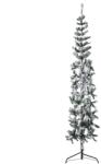 vidaXL Jumatate brad de Craciun artificial subtire, cu zapada, 210 cm GartenMobel Dekor (344607)