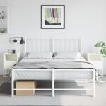 vidaXL Noptiere, 2 buc. , alb, 36x39x60, 5 cm, otel GartenMobel Dekor (846565)