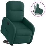 vidaXL Fotoliu rabatabil ridicare pe verticala, verde închis, textil GartenMobel Dekor (3302978)