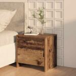 vidaXL Noptiera rustica din lemn compozit, finisaj lemn vechi, 45 x 34 x 44, 5 cm (8000981)