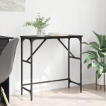 vidaXL Masa de consola Stejar Negru 75 x 32 x 75 cm Lemn compozit GartenMobel Dekor (882210)