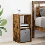vidaXL Noptiera Stejar fumuriu 30, 5 x 27 x 59, 5 cm Lemn compozit GartenMobel Dekor (8000620)