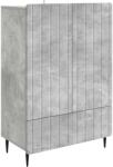 vidaXL Bufet cu sertar Gri Beton 66 x 34, 5 x 97 cm Lemn prelucrat GartenMobel Dekor (894438) Comoda