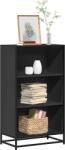 vidaXL Dulap cu carti negru 60x35x107, 5 cm lemn prelucrat GartenMobel Dekor (849114) Biblioteca