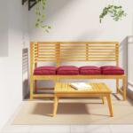 vidaXL Perna 4 pcs Rosu Vin 40 x 40 x 8 cm Material Oxford GartenMobel Dekor (42001594)