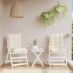 vidaXL Perne scaun cu spatar mic, 2 buc. , crem, textil oxford GartenMobel Dekor (377677)