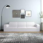 vidaXL Husa elastica pentru canapea cu 4 locuri poliester jersey alb GartenMobel Dekor (332951)
