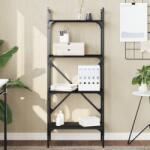 vidaXL Biblioteca cu 4 niveluri, negru, 56x31, 5x138, 5 cm lemn compozit GartenMobel Dekor (833338) Biblioteca