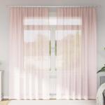 vidaXL Perdele Voile cu buzunare pentru bare 2 buc Roz deschis GartenMobel Dekor (4102188)