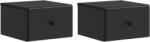 vidaXL Set 2 noptiere suspendate negre cu sertar, 34, 5x33x20 cm (899108)