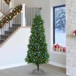 vidaXL Brad de Craciun cu 300 LED cu suport Verde 240 cm PE GartenMobel Dekor (3396356)