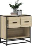 vidaXL Noptiera din stejar Sonoma 60x31x60 cm lemn prelucrat si metal GartenMobel Dekor (848695)