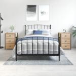 vidaXL Noptiere, 2 buc. , stejar sonoma, 40x36x60 cm, lemn compozit GartenMobel Dekor (825996)